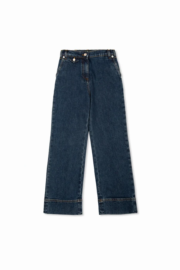 MARINEBLAU Jeans mit Logo