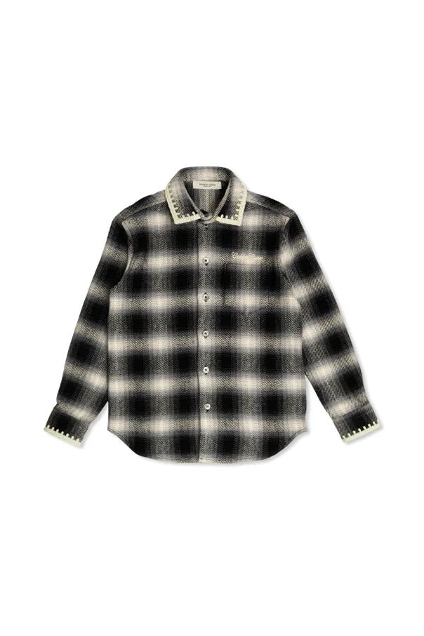 GRAU Karohemd mit Logo