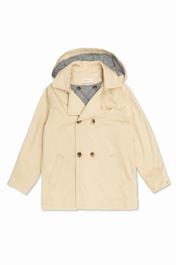 BEIGE Trenchcoat mit Logo