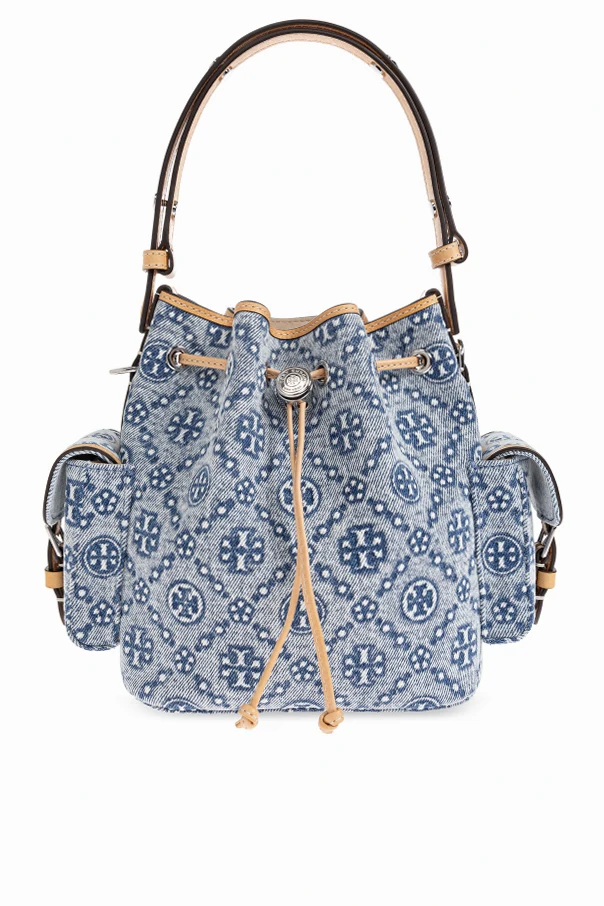 BLUE Handheld bag with monogram