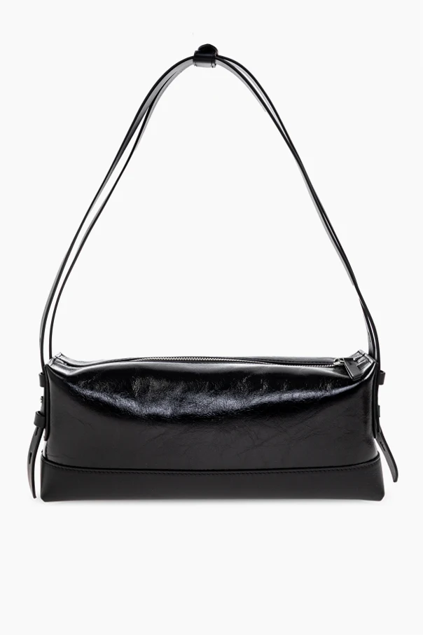 SCHWARZ Leder-Umhängetasche