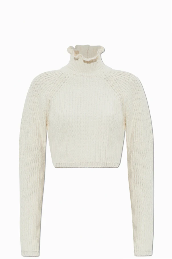 cream "Camo" sweater