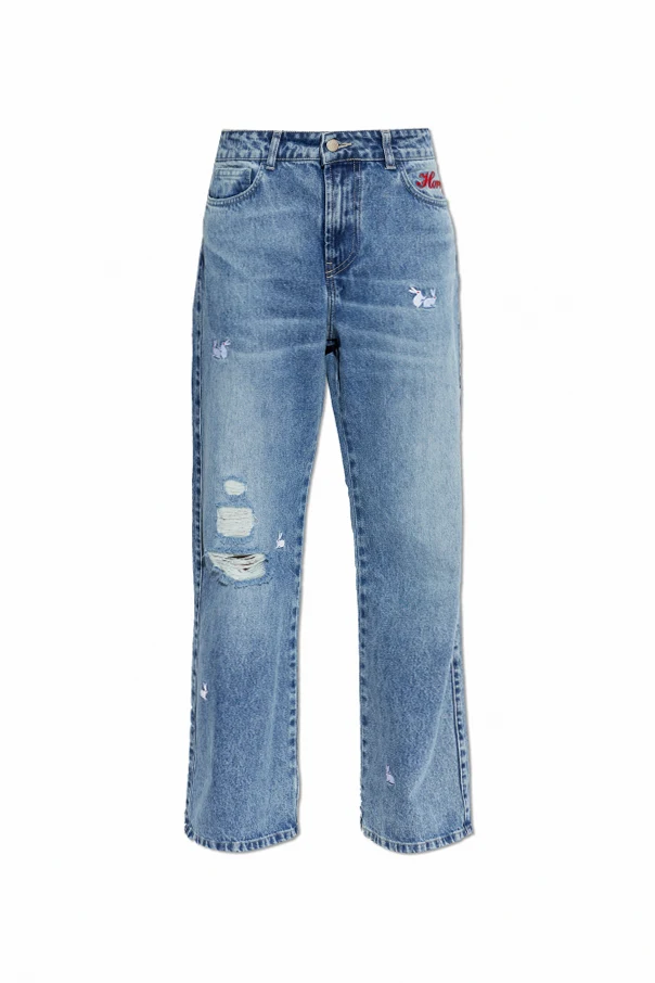 BLUE Jeans with a 'vintage' effect