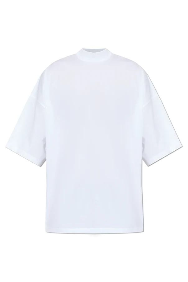 BIAŁY  T-shirt z okrągłym dekoltem
