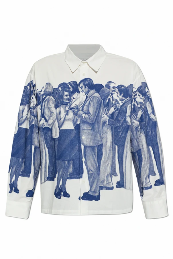 WEISS Hemd mit Aufdruck