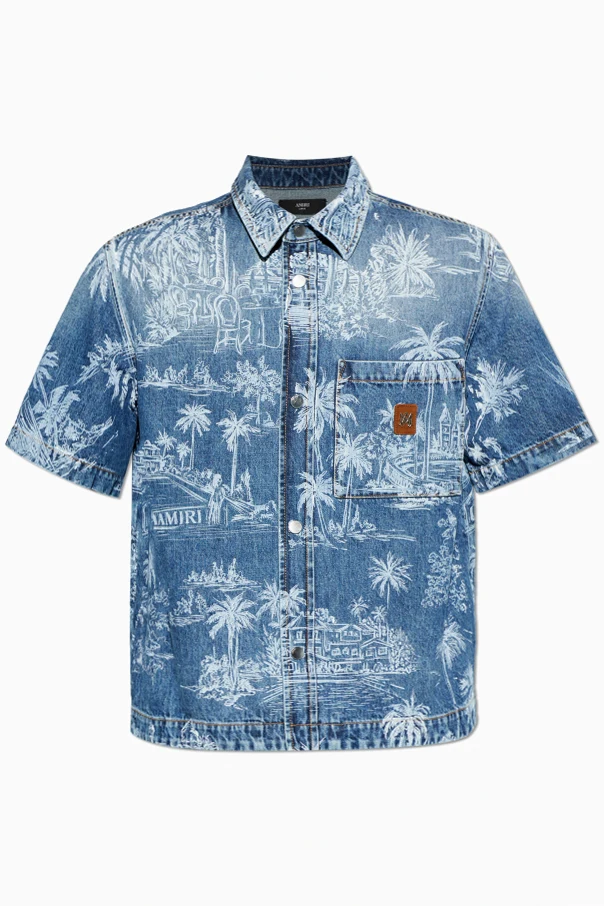 MARINEBLAU Jeanshemd ‘Chateau Palms’