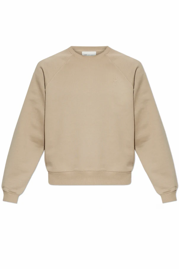beige Oversize-Style Sweatshirt