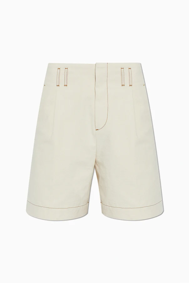 kremowy Bawełniane szorty