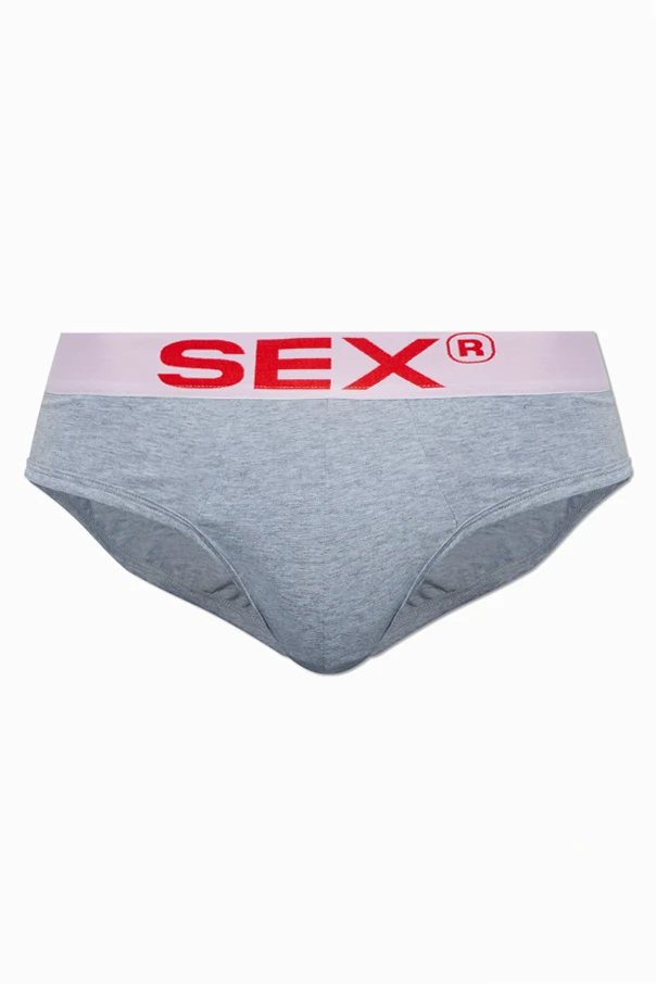 SZARY Bawełniane slipy