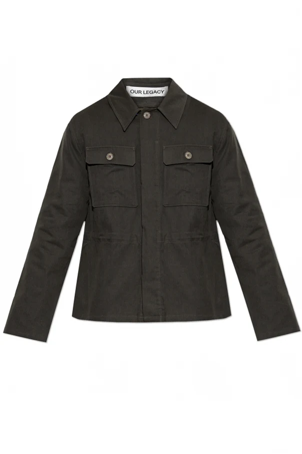 GRAU Jacke mit seitlichem Schlitz