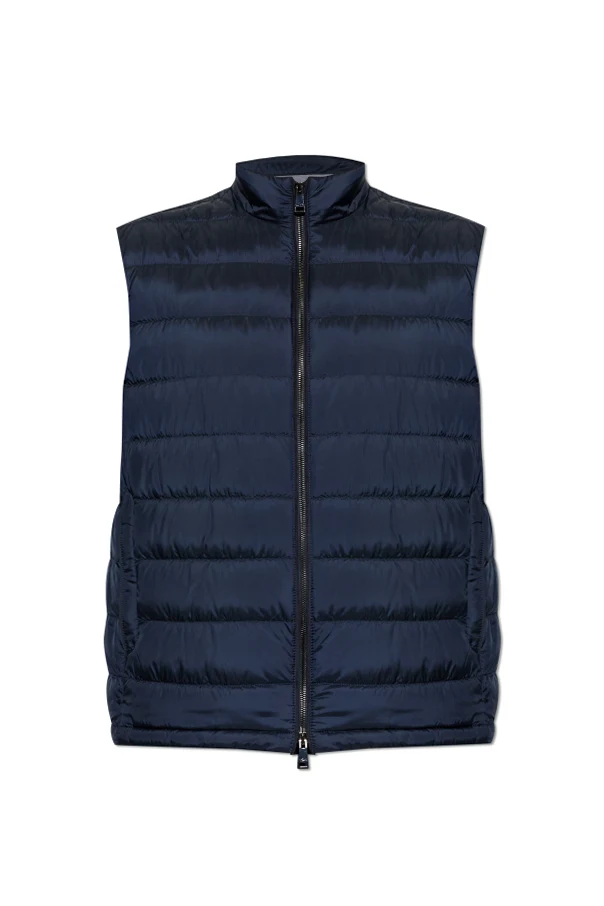 GRANATOWY Puchowa kamizelka