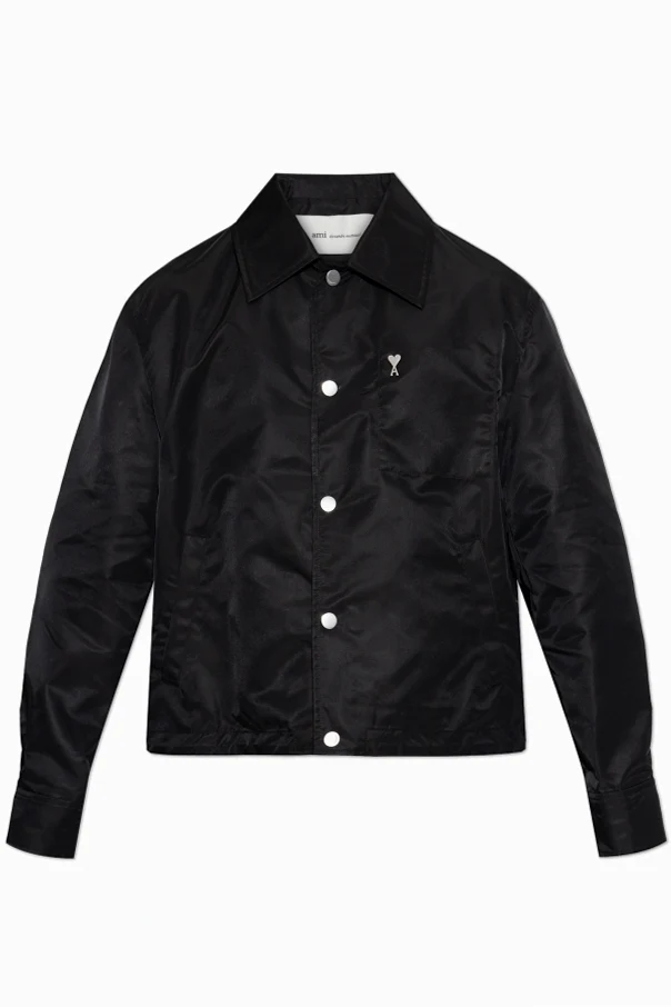 CZARNY Kurtka z kieszeniami