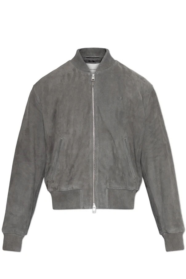 SZARY Zamszowa kurtka typu ‘Bomber’
