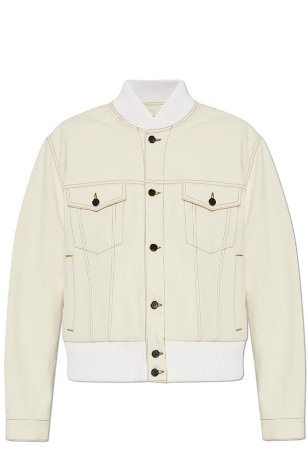 kremowy Bawełniana kurtka typu `bomber`