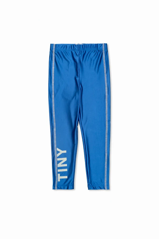 BLAU Leggings mit Logo