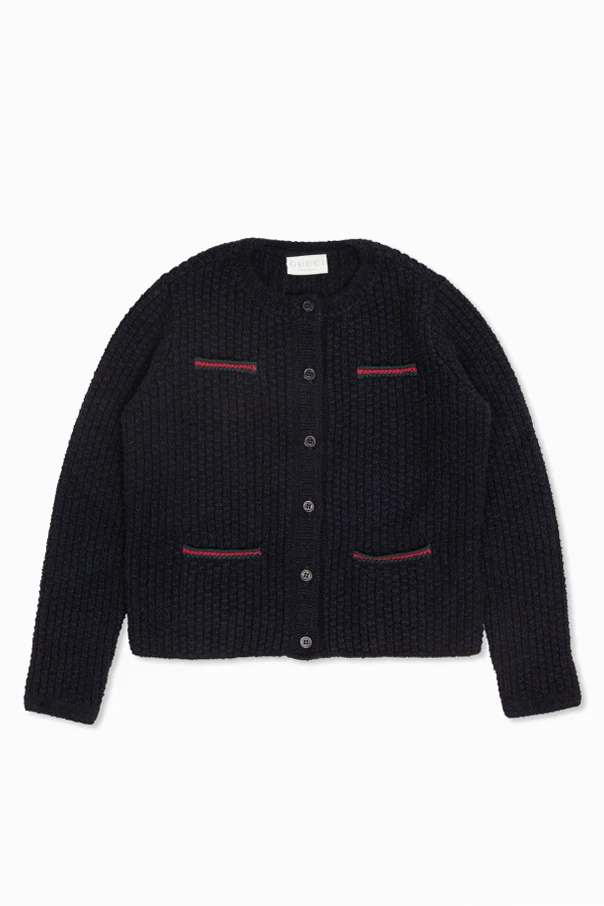 NAVY BLUE Cardigan with pockets