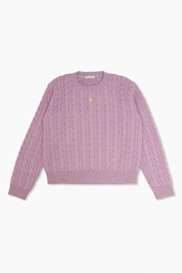 ROSA Wollpullover mit glänzender Applikation