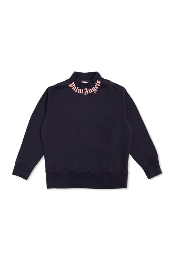 GRANATOWY Bluza ze stójką