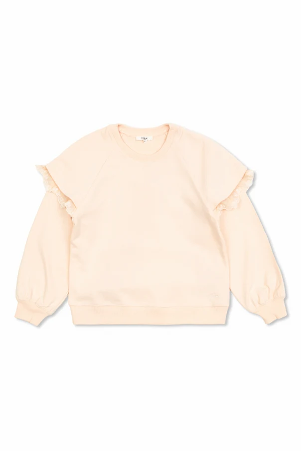 PINK Blouse with ruffled sleeves