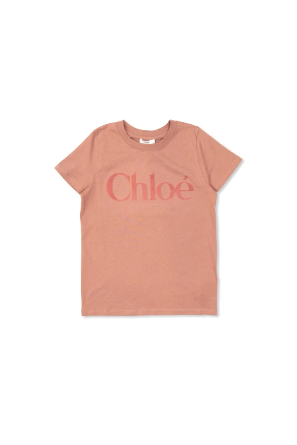 ROSA T-Shirt mit Logo und Samt-Finish