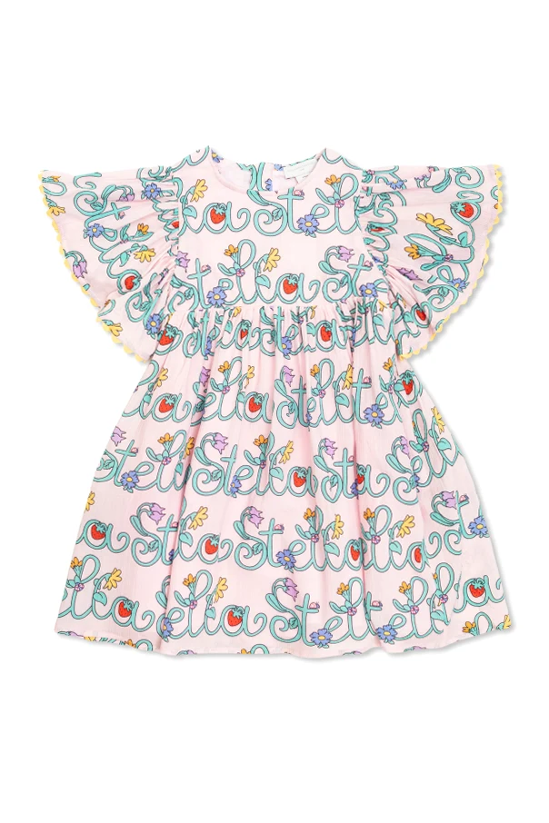 PINK Floral print dress