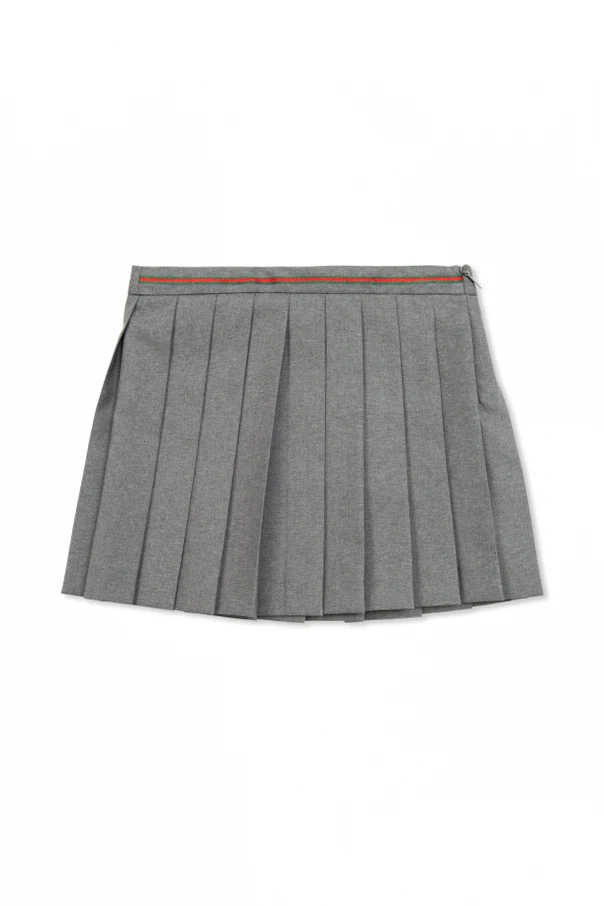 GREY Pleated skirt