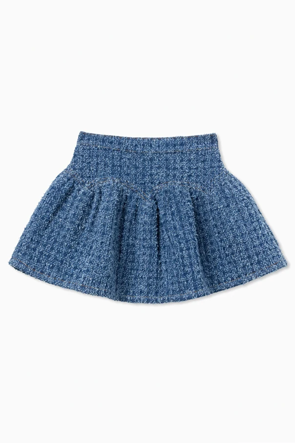 NIEBIESKI Tweedowa spódnica