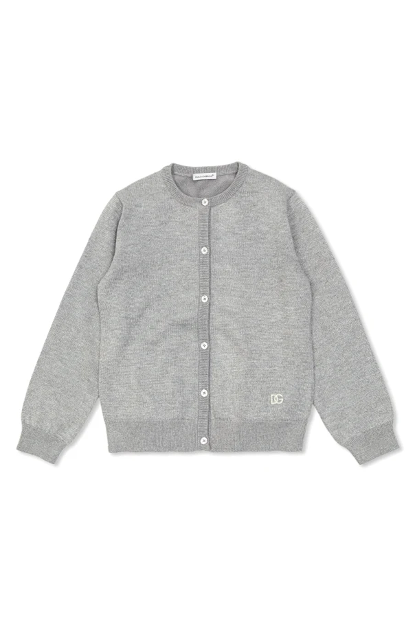 GREY Cardigan with Lurex Thread