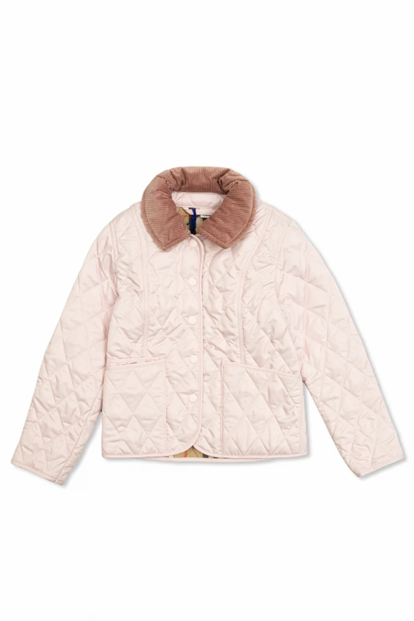 ROSA Gesteppte Jacke mit Cordkragen