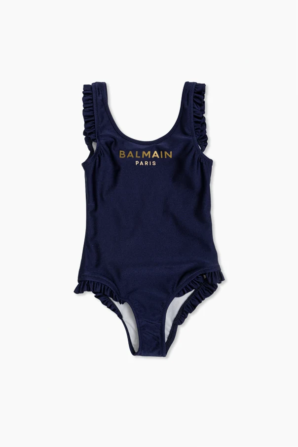 MARINEBLAU Einteiliger Badeanzug mit Logo