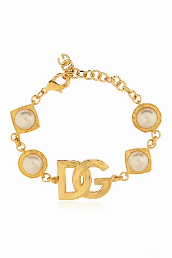 GOLD Armband mit Perlen