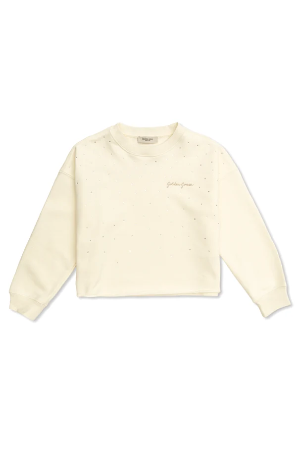 CREME Sweatshirt mit schimmernden Applikationen