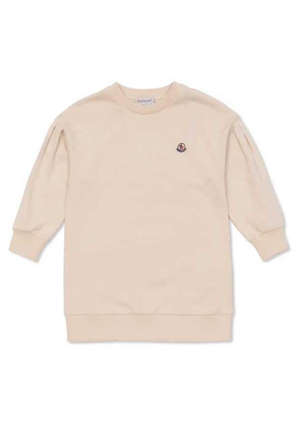 beżowy Bluza z naszywką z logo