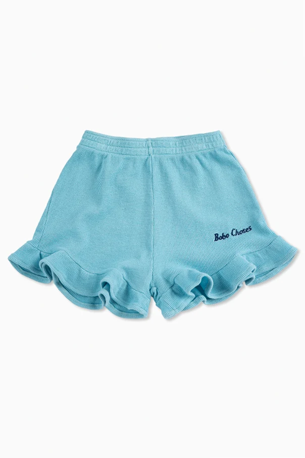 BLAU Shorts mit Rüschen