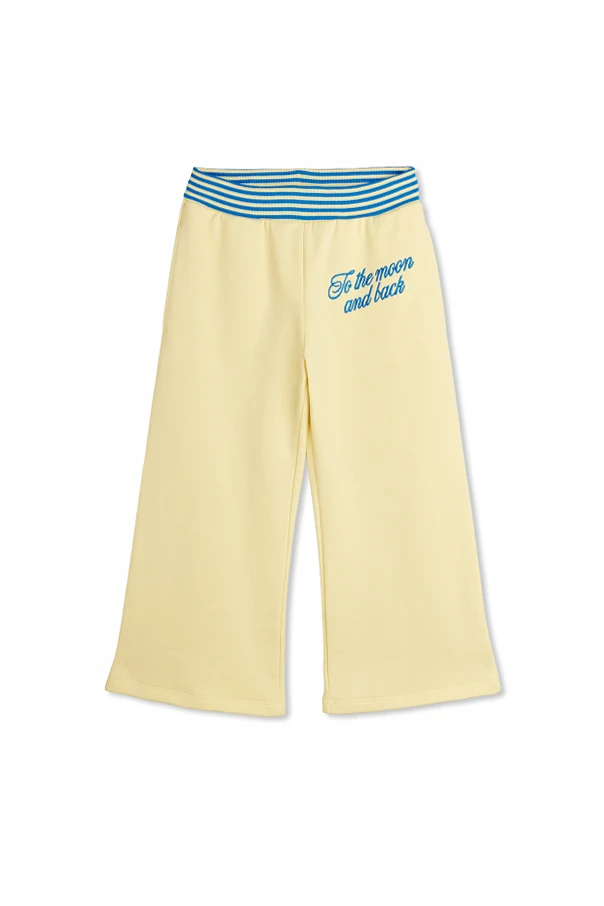 GELB Sweatpants mit gerade geschnittenen Beinen