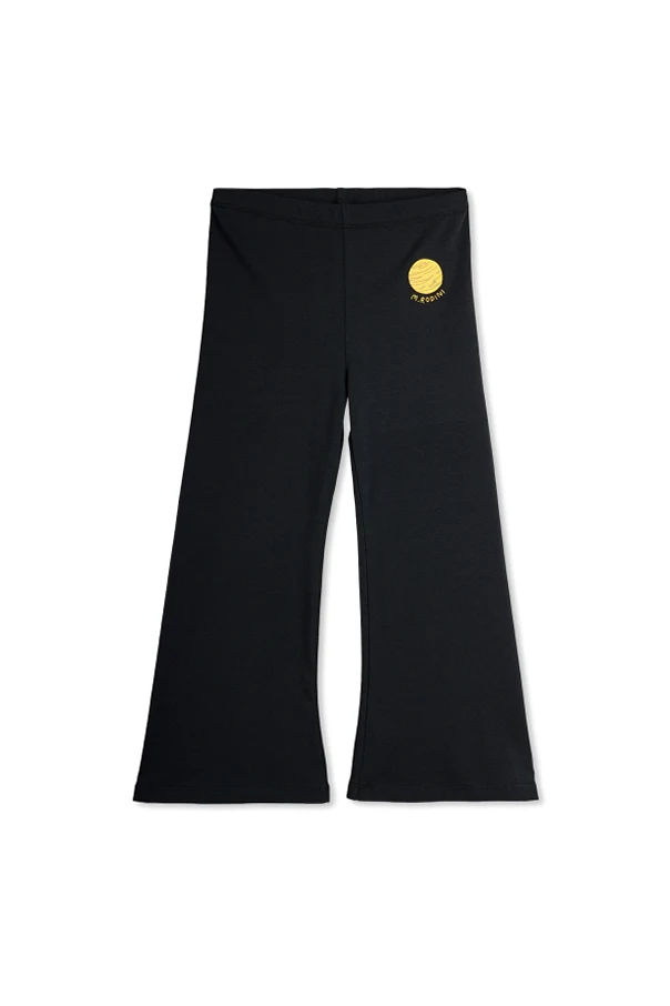 SCHWARZ Hose mit ausgestelltem Bein
