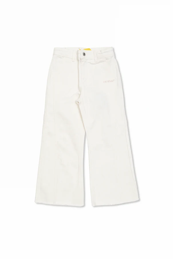 WEISS Jeans mit Logo