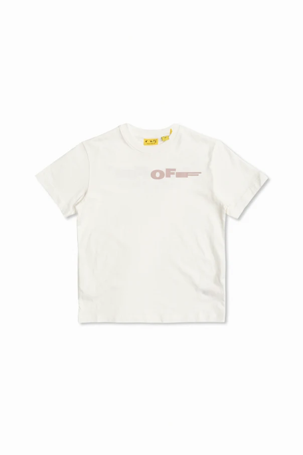 WEISS T-Shirt mit aufgedrucktem Logo