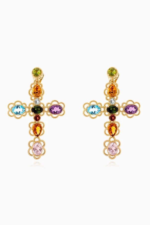 GOLD Clips mit Edelsteinen