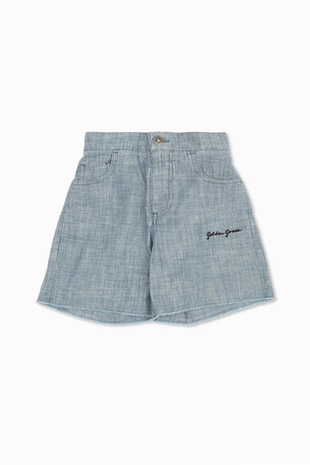 BLUE Shorts with embroidered logo