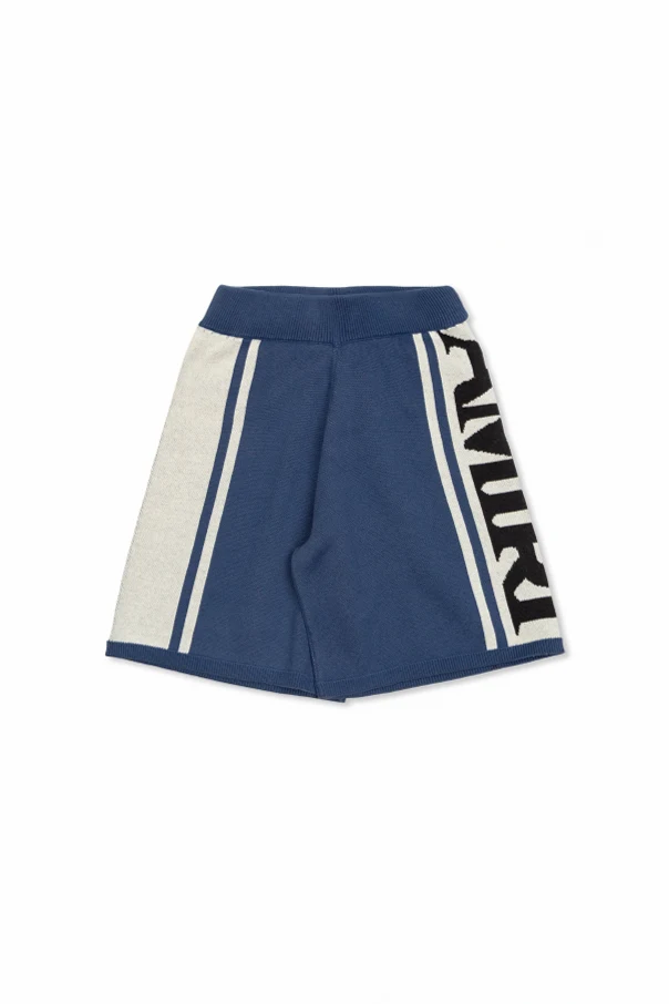 MARINEBLAU Shorts mit Logo