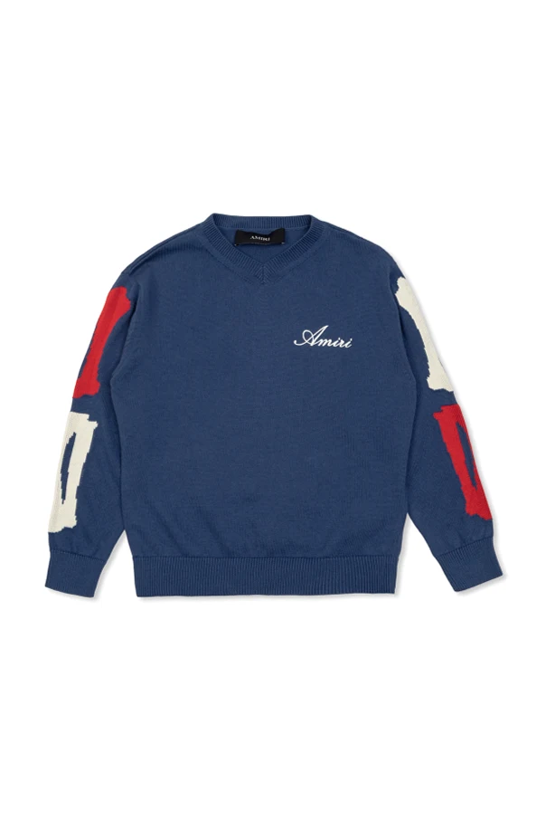 MARINEBLAU Pullover mit Logo