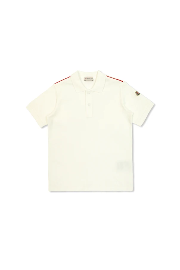 kremowy Polo z logo