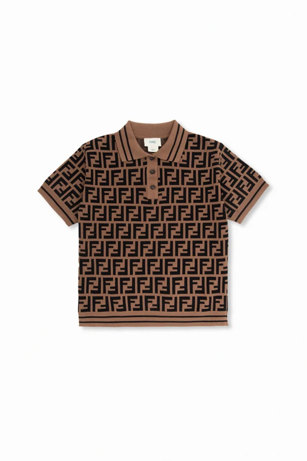 BRAUN Monogrammed polo shirt