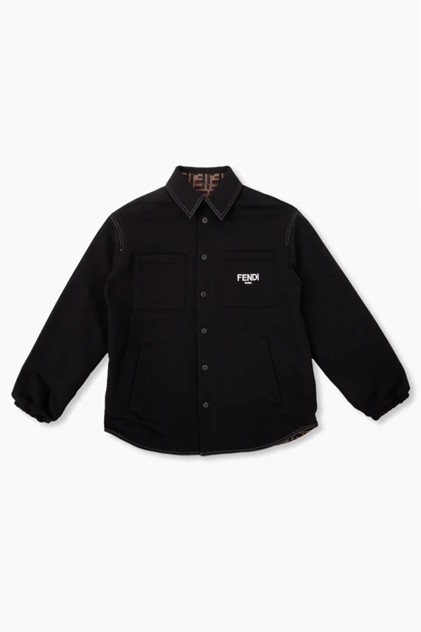 SCHWARZ Reversible jacket with logo
