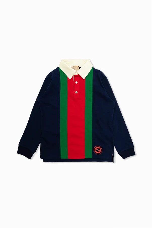 NAVY BLUE Polo with logo