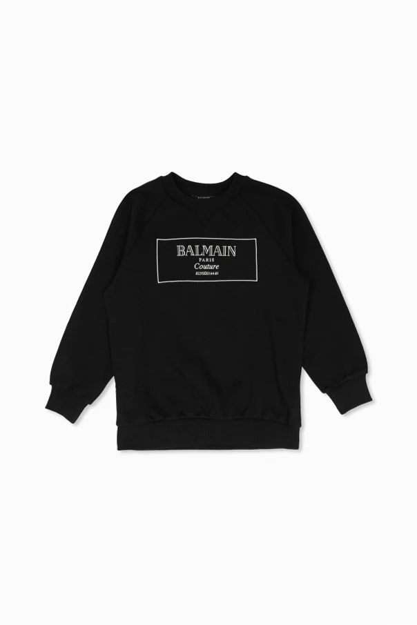 SCHWARZ Sweatshirt mit Logo