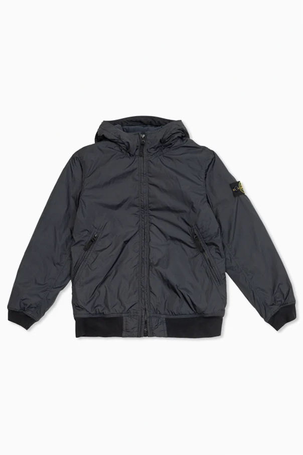 GRANATOWY Ocieplana kurtka