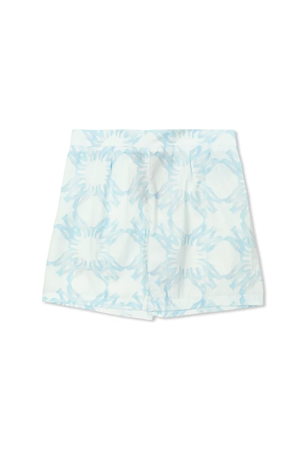 HELLBLAU Shorts mit Monogramm