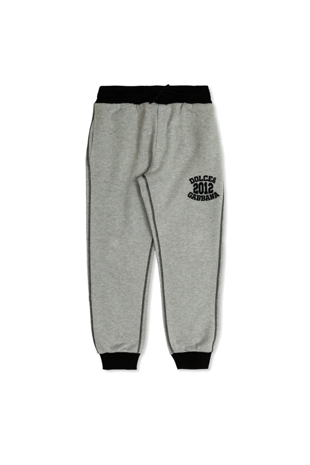 GREY Sweatpants with embroidered logo